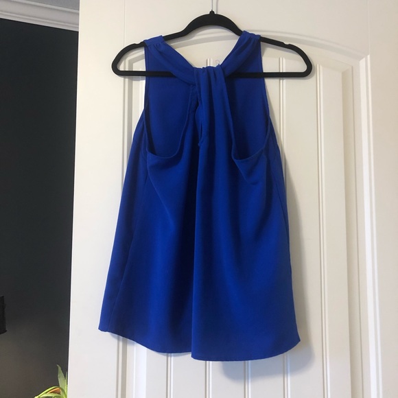 Skies are Blue, Royal Blue Blouse, Size M - Picture 4 of 5